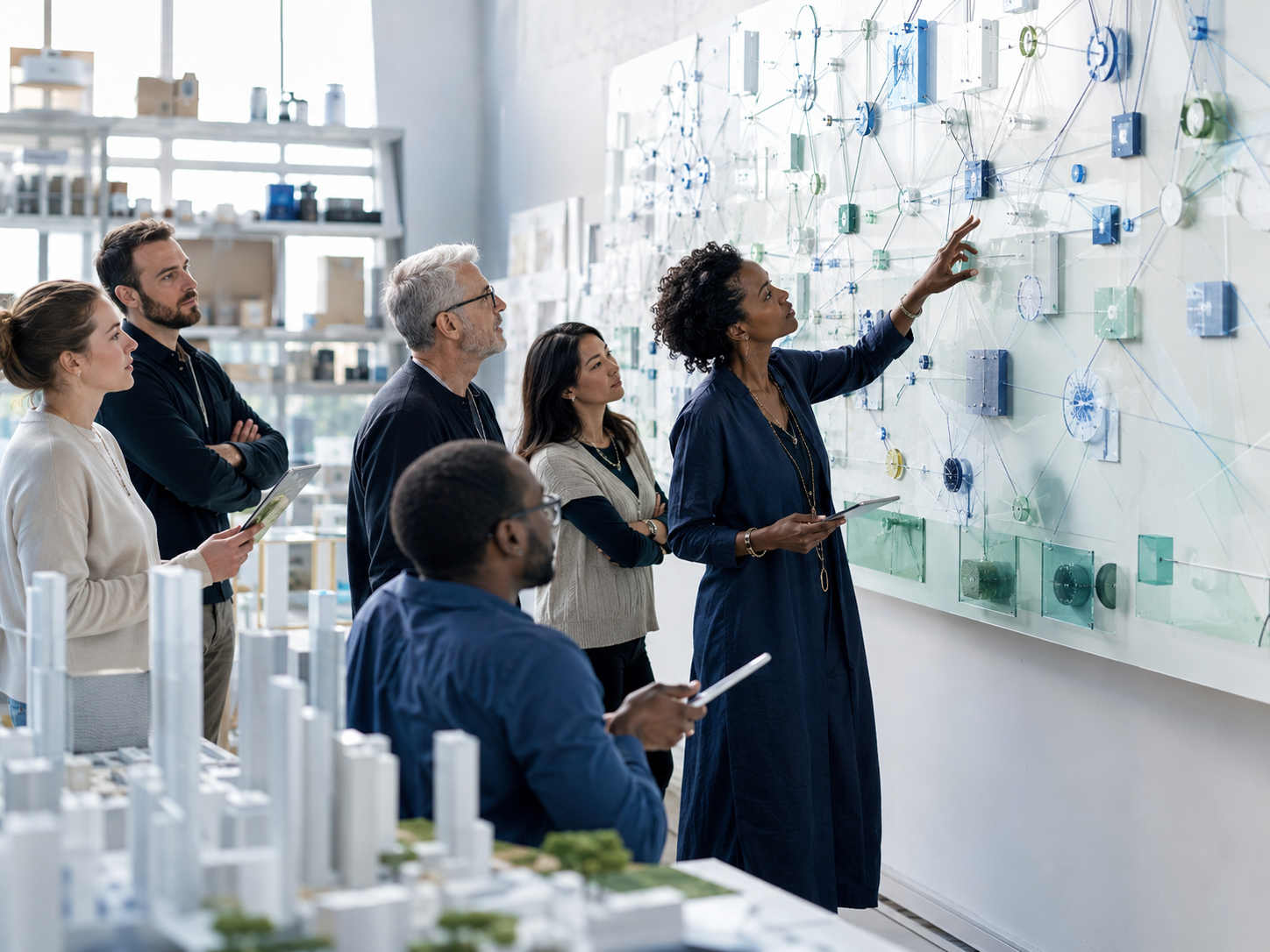 Un gruppo multidisciplinare analizza le relazioni e i livelli di un sistema economico digitale.